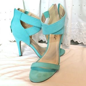 Teal Lulu Heels
